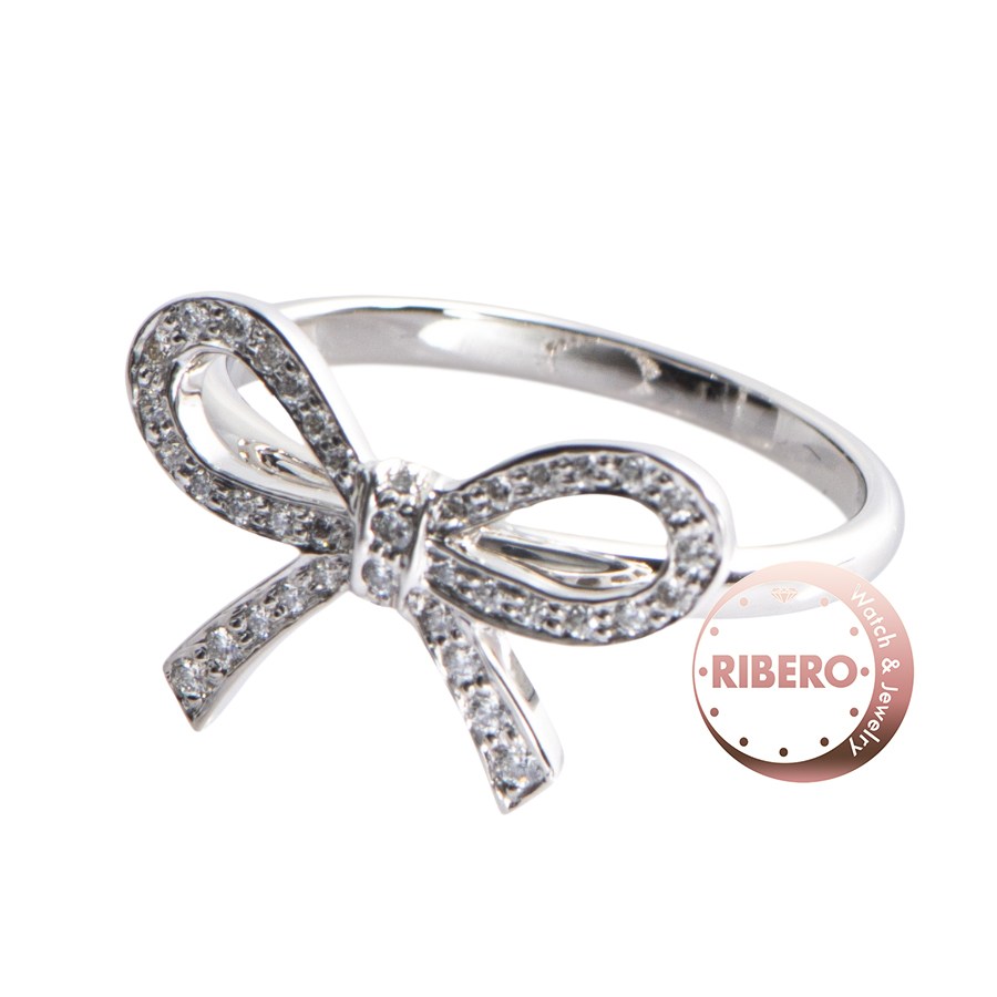 ティファニー ボウ リボン ダイヤ リング・指輪 10号