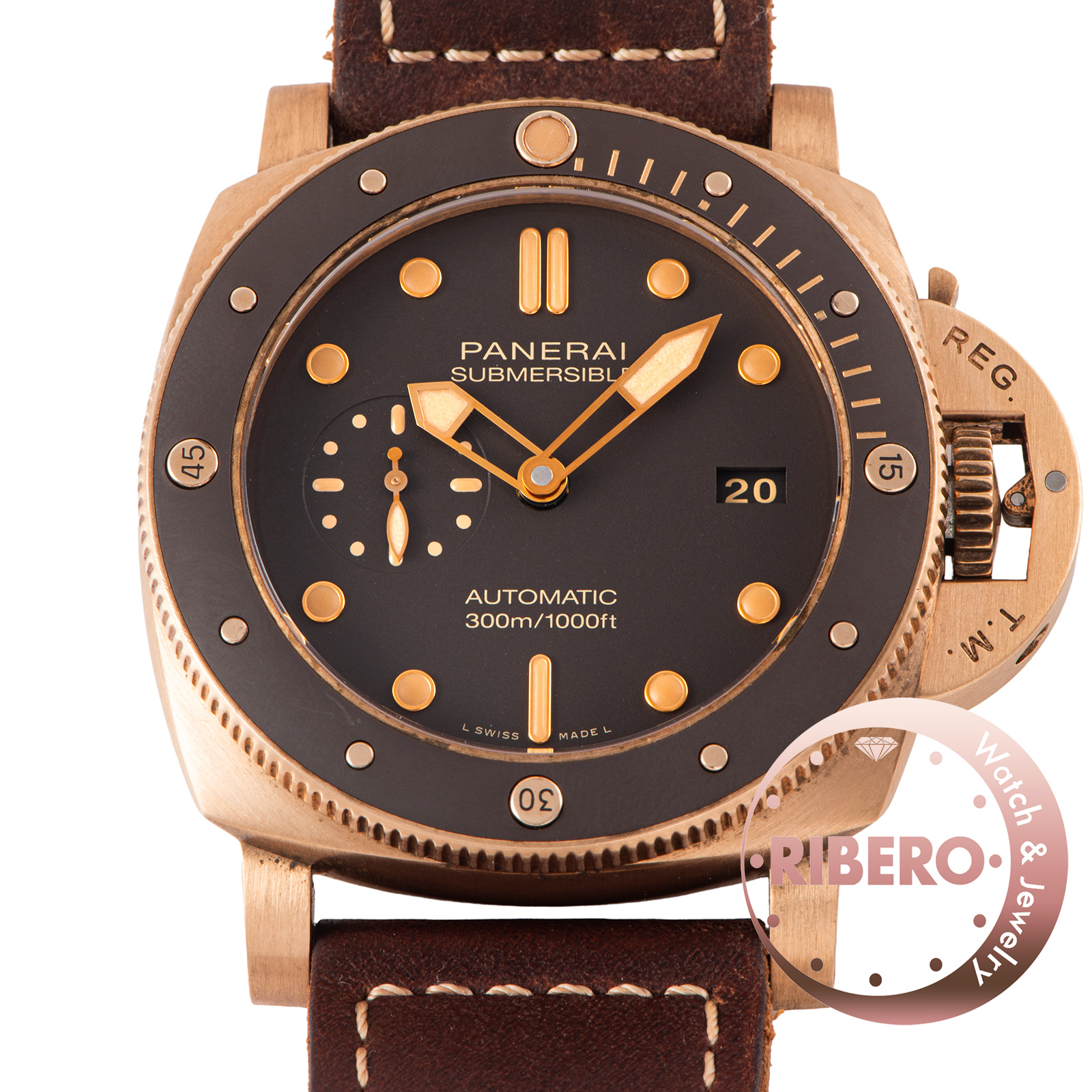オフィチーネパネライ サブマーシブル ブロンゾ 47mm PAM00968
