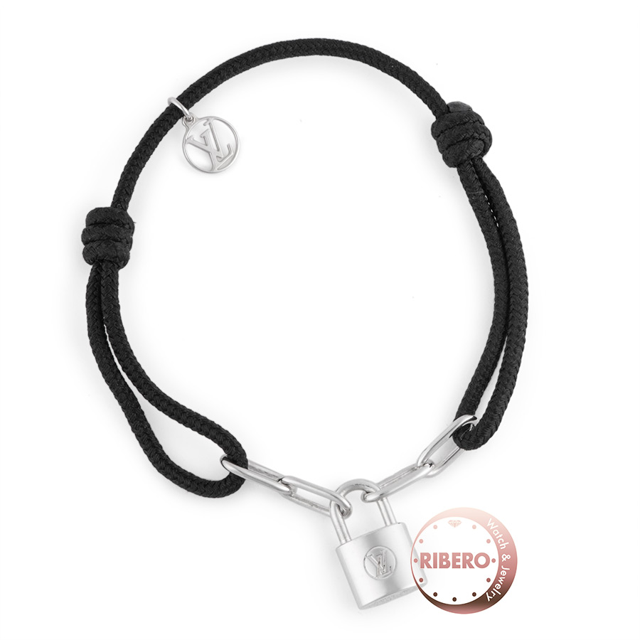 ルイ・ヴィトン ブラスレ シルバー・ロックイット ヴァージル・アブロー ブラック ブレスレット