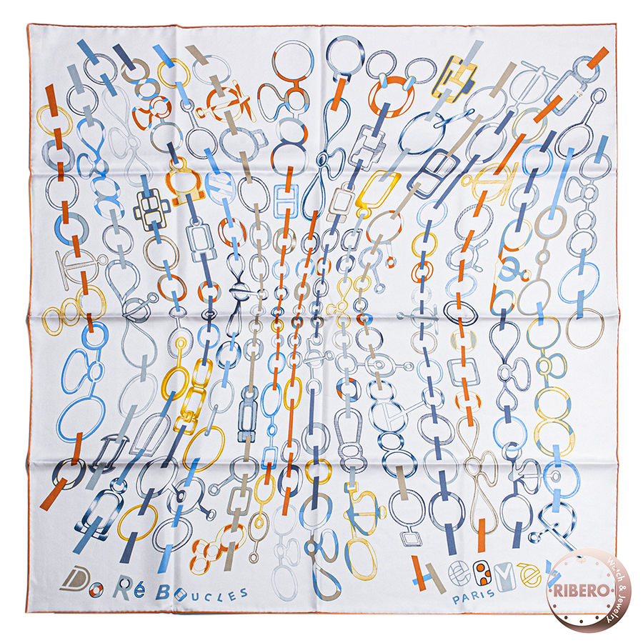 エルメス カレ90 Do Re Boucles ド・レ・ブックル スカーフ