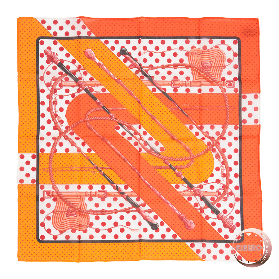 エルメス Clic-Clac a Pois クリック・クラック・ドット　カレ45 スカーフ