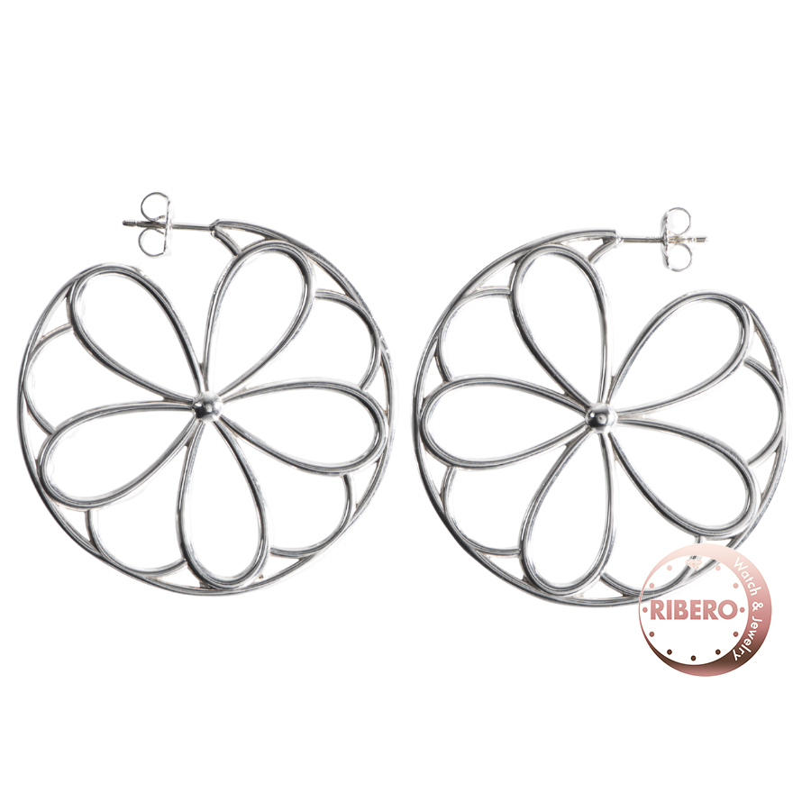 ティファニー フラワー フープ ピアス