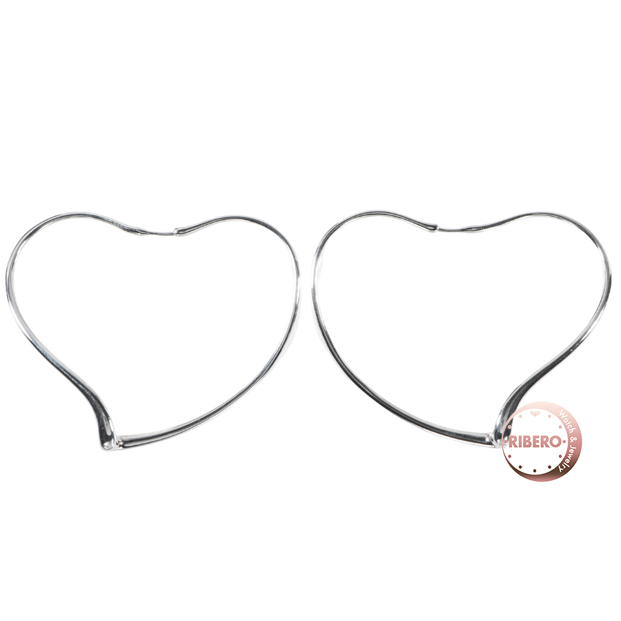 ティファニー オープンハート フープ ピアス