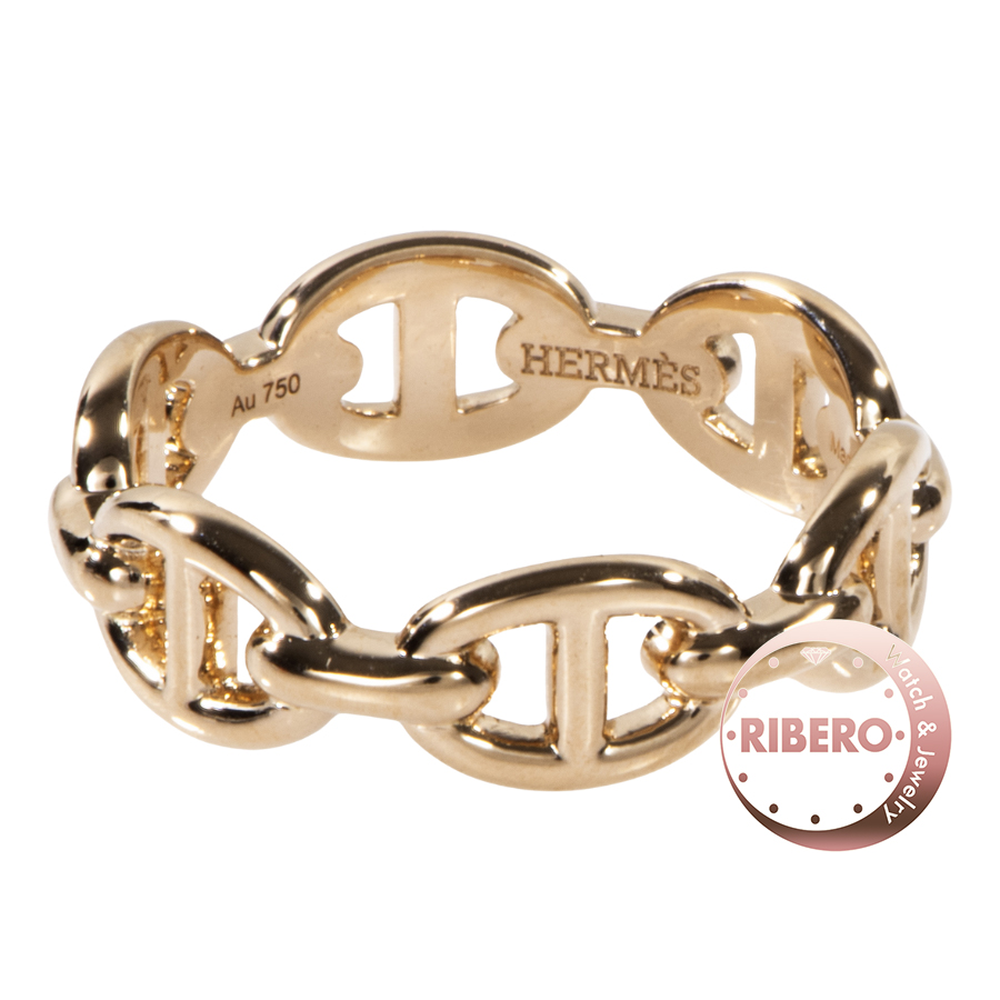 エルメス アンシェネ PM リング シェーヌダンクル 10号