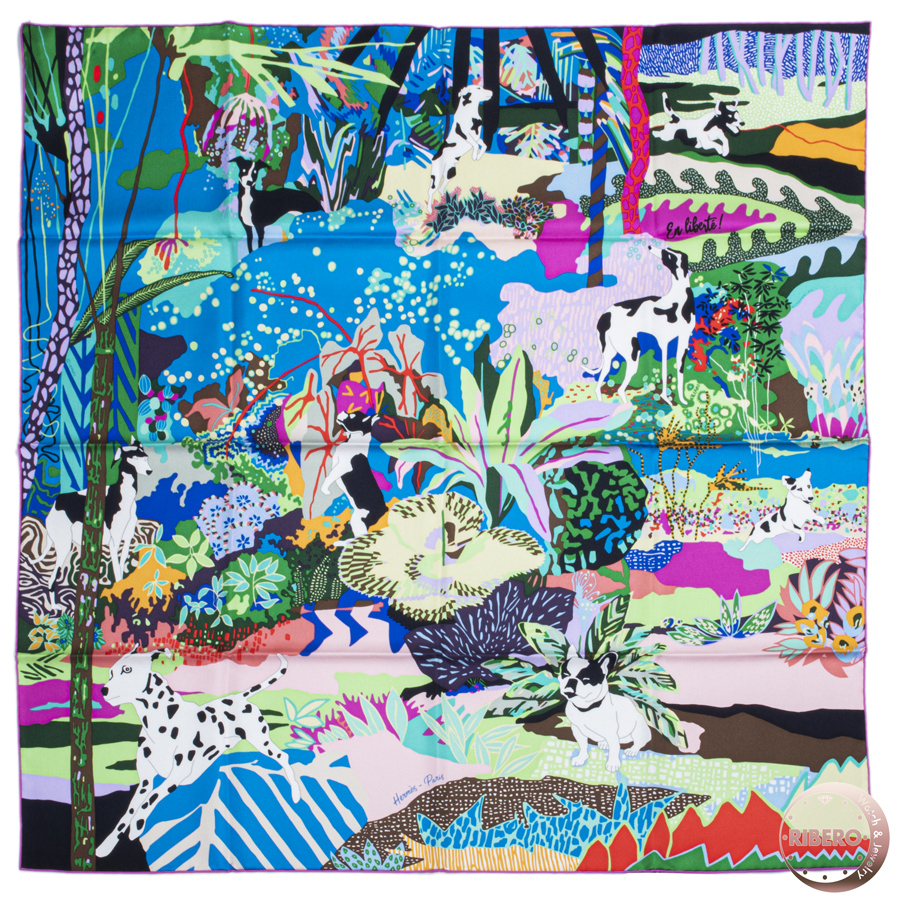 エルメス カレ90 En Liberte 自由に スカーフ