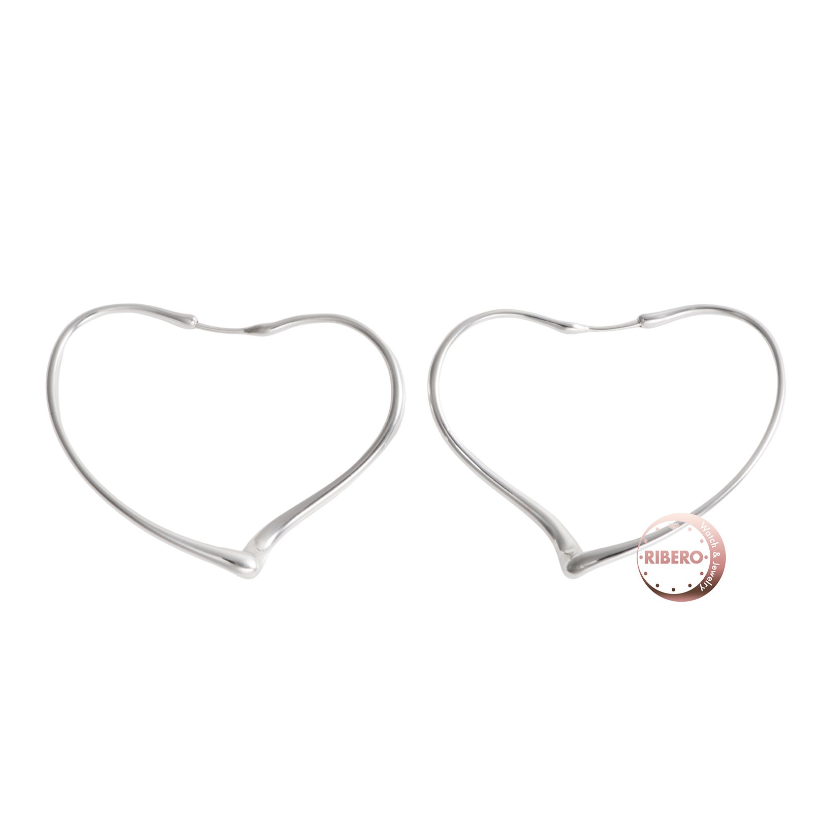 ティファニー オープンハート フープ ピアス