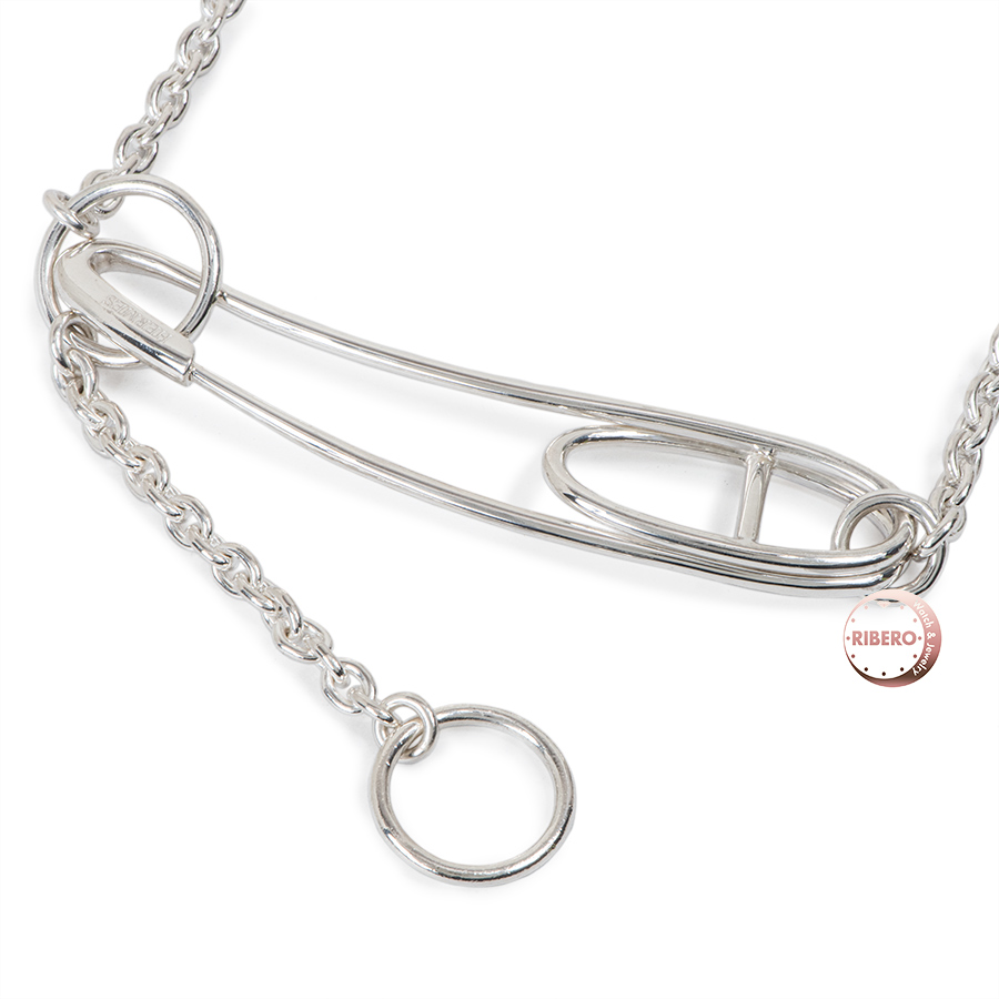 エルメス シェーヌダンクル パンク ロング ネックレス