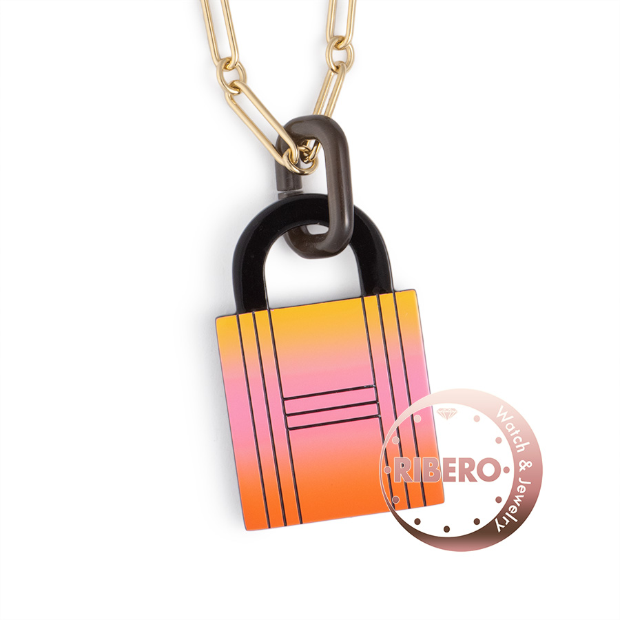 エルメス アミュレットGM フュージョン パドロック ネックレス