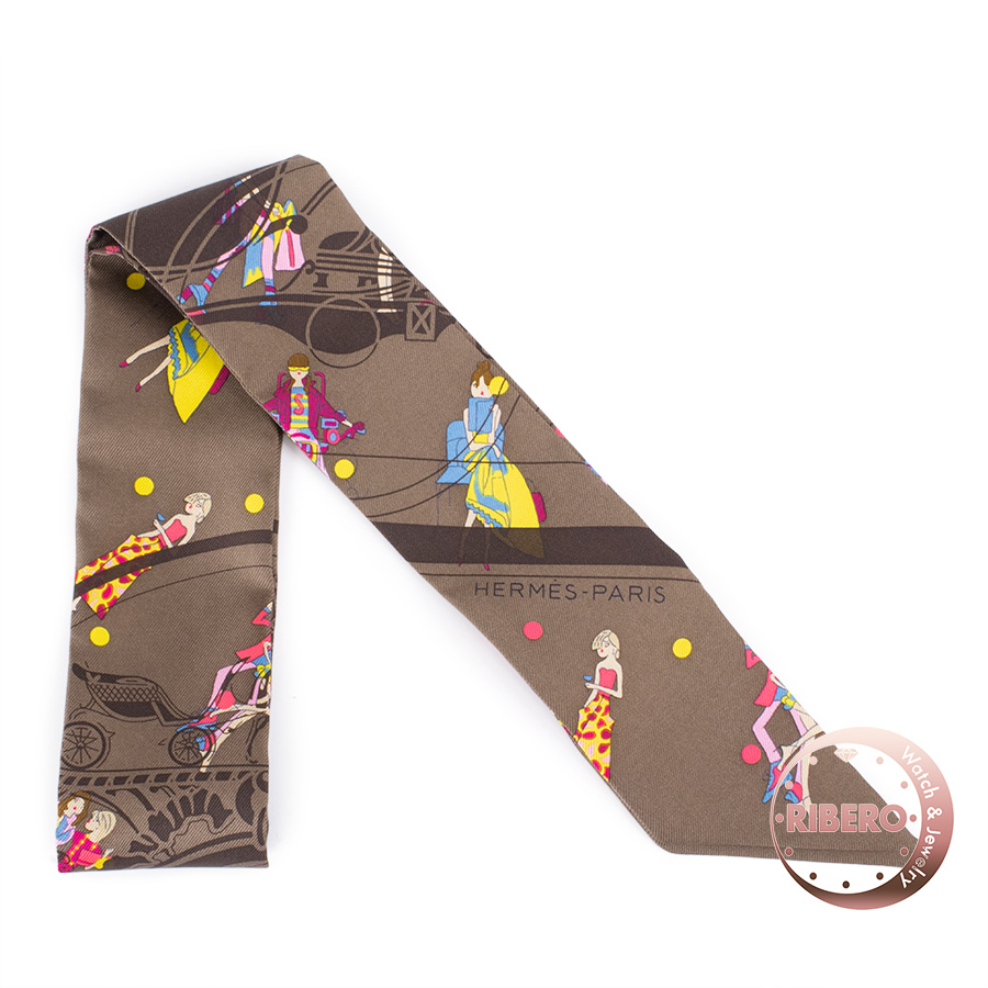 エルメス ツイリー Ex-Libris Les Parisiennes エクスリブリス パリジェンヌ