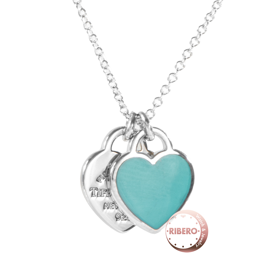 ティファニー リターン トゥ ティファニー ブルー ダブル ハート タグ ペンダント ミニ