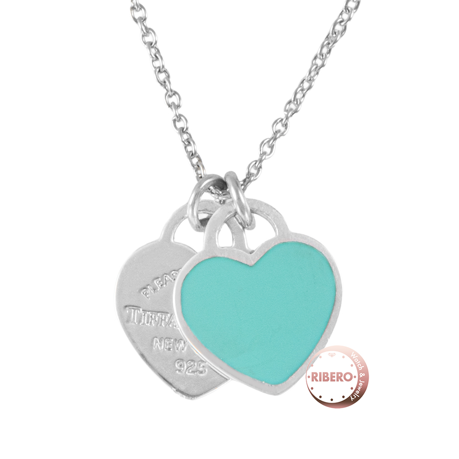 ティファニー リターン トゥ ティファニー ブルー ダブル ハート タグ ペンダント ミニ