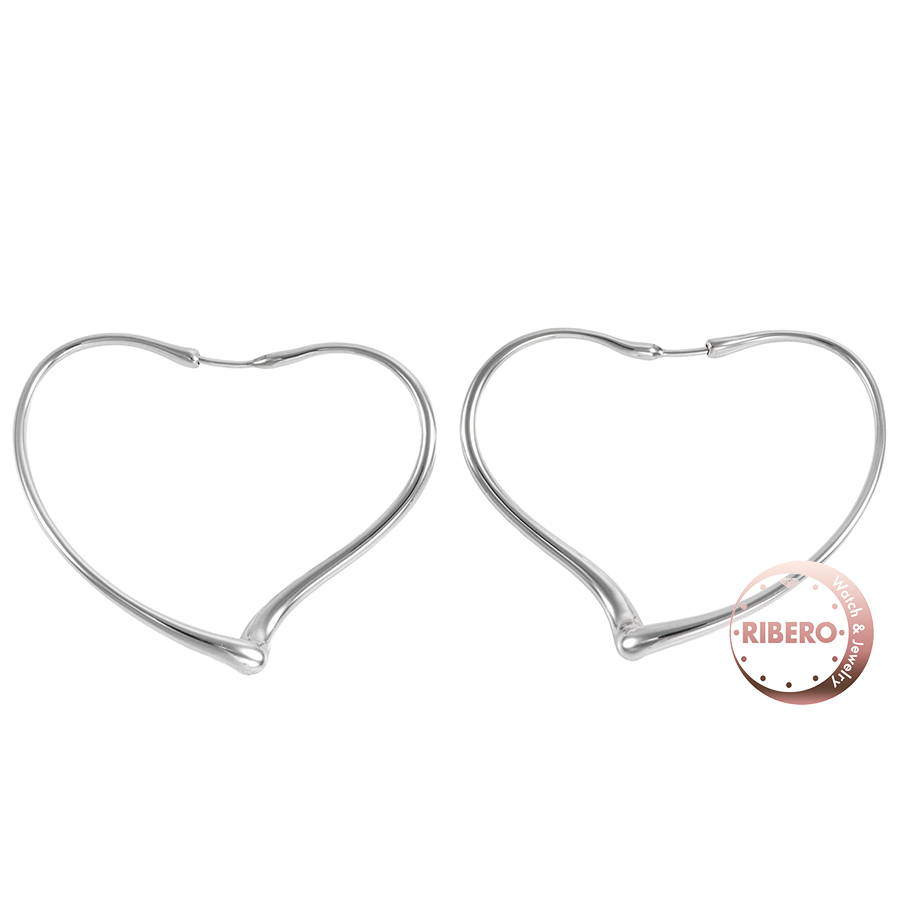 ティファニー オープンハート フープ ピアス