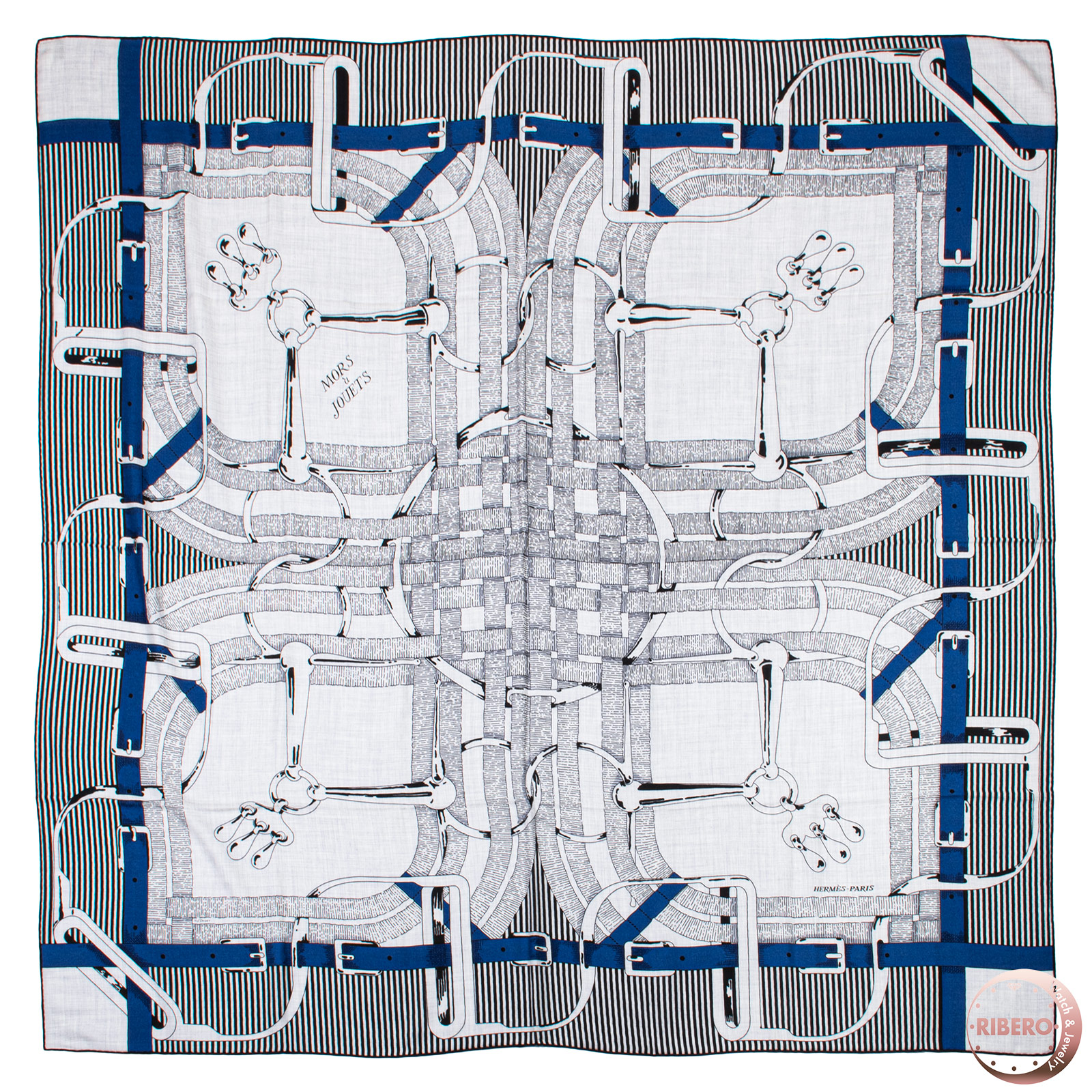 エルメス スカーフ カレ140 Mors a Jouets Chemise 馬銜