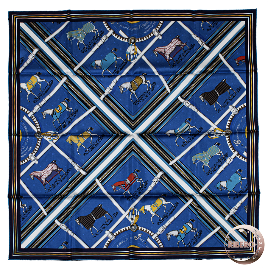 エルメス カレ90 Couvertures et Tenues de Jour Double Face 馬着 ダブルフェイス スカーフ