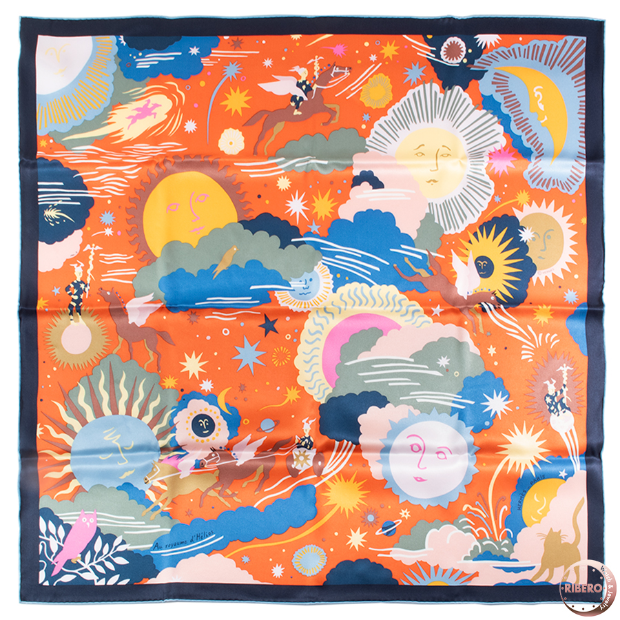 エルメス カレ70 Au Royaume d'Helios エリオスの王国 スカーフ