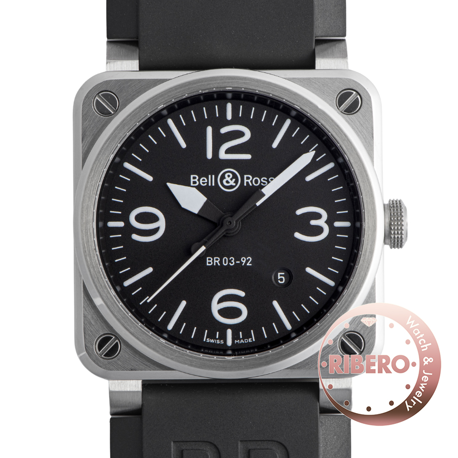 ベル＆ロス アヴィエーション BR03-92 STEEL BR0392-BLC-SR