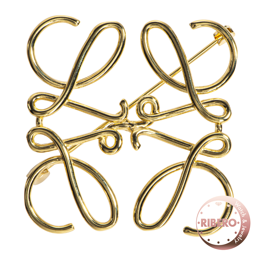 ロエベ アナグラム ブローチ