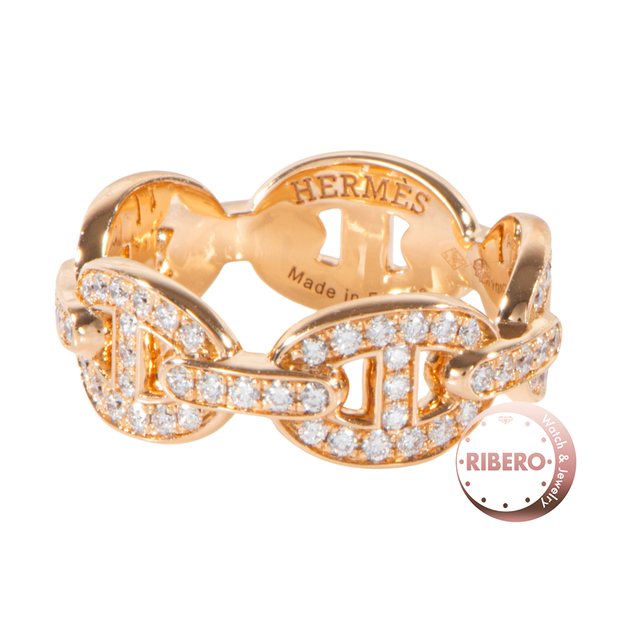 エルメス アンシェネ PM リング シェーヌダンクル 9号