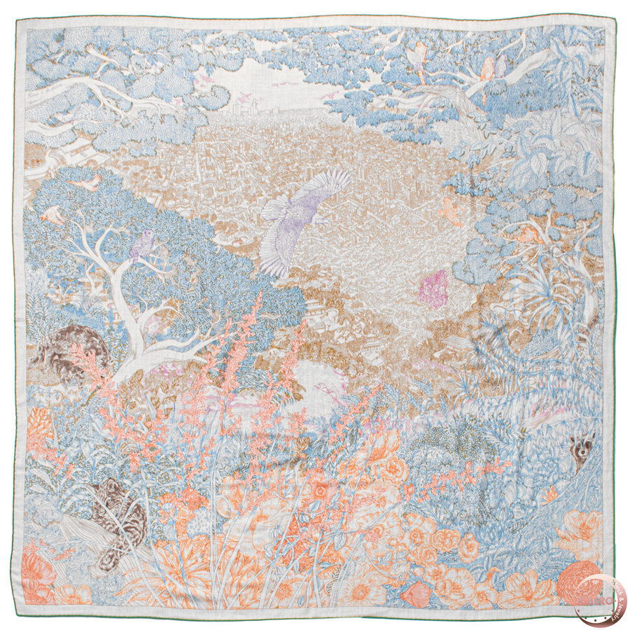 エルメス カレジェアン Retour a la Nature 自然回帰 スカーフ