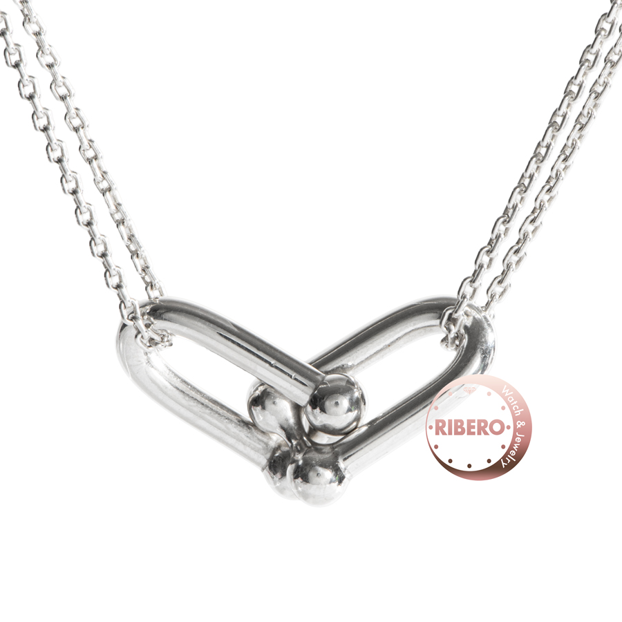 ティファニー ハードウェア ラージ ダブル リンク ペンダント