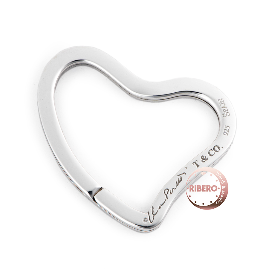 ティファニー オープンハート キーリング