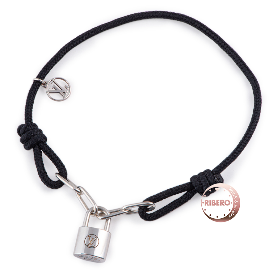 ルイ・ヴィトン ブラスレ シルバー・ロックイット ヴァージル・アブロー ブラック ブレスレット