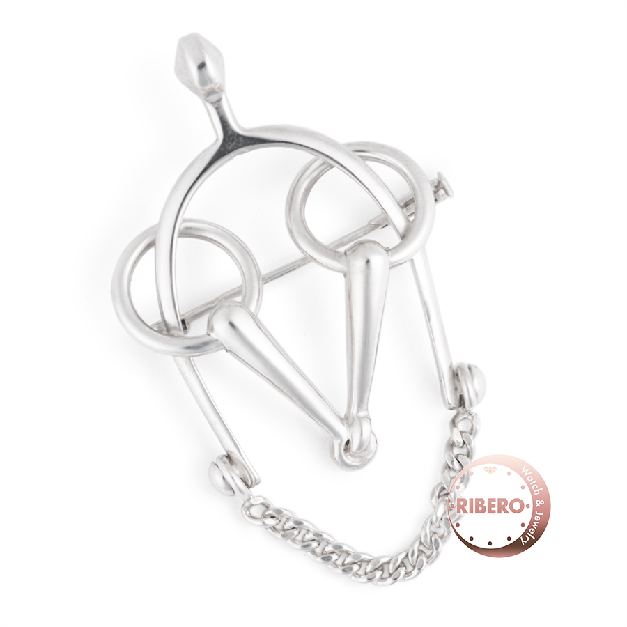 エルメス 銜（ハミ） ブローチ