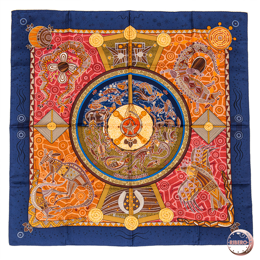 エルメス カレ90 REVE D'AUSTRALIE オーストラリアの夢 スカーフ