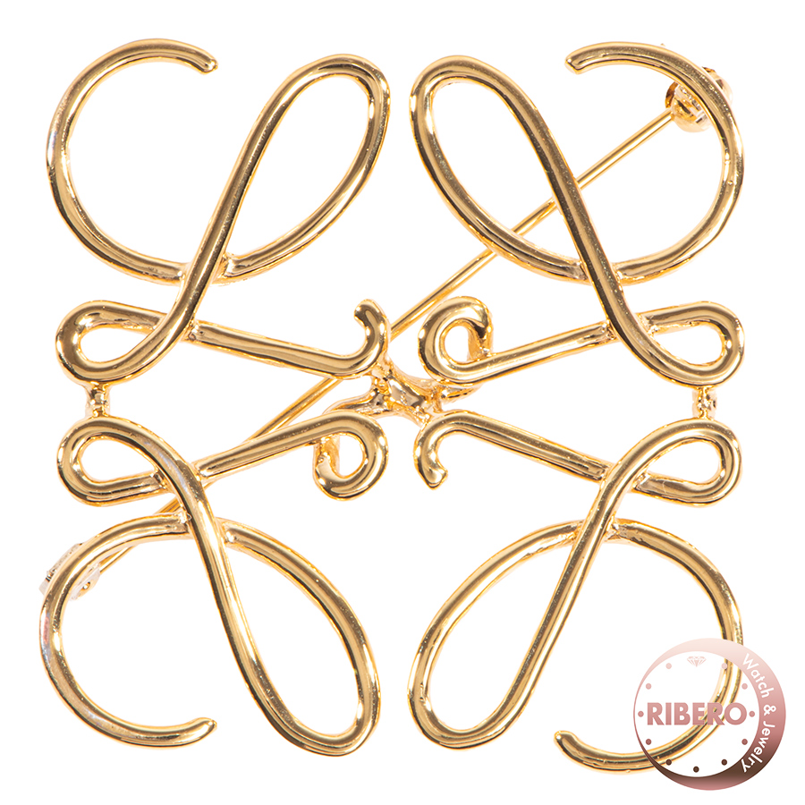 ロエベ アナグラム ブローチ