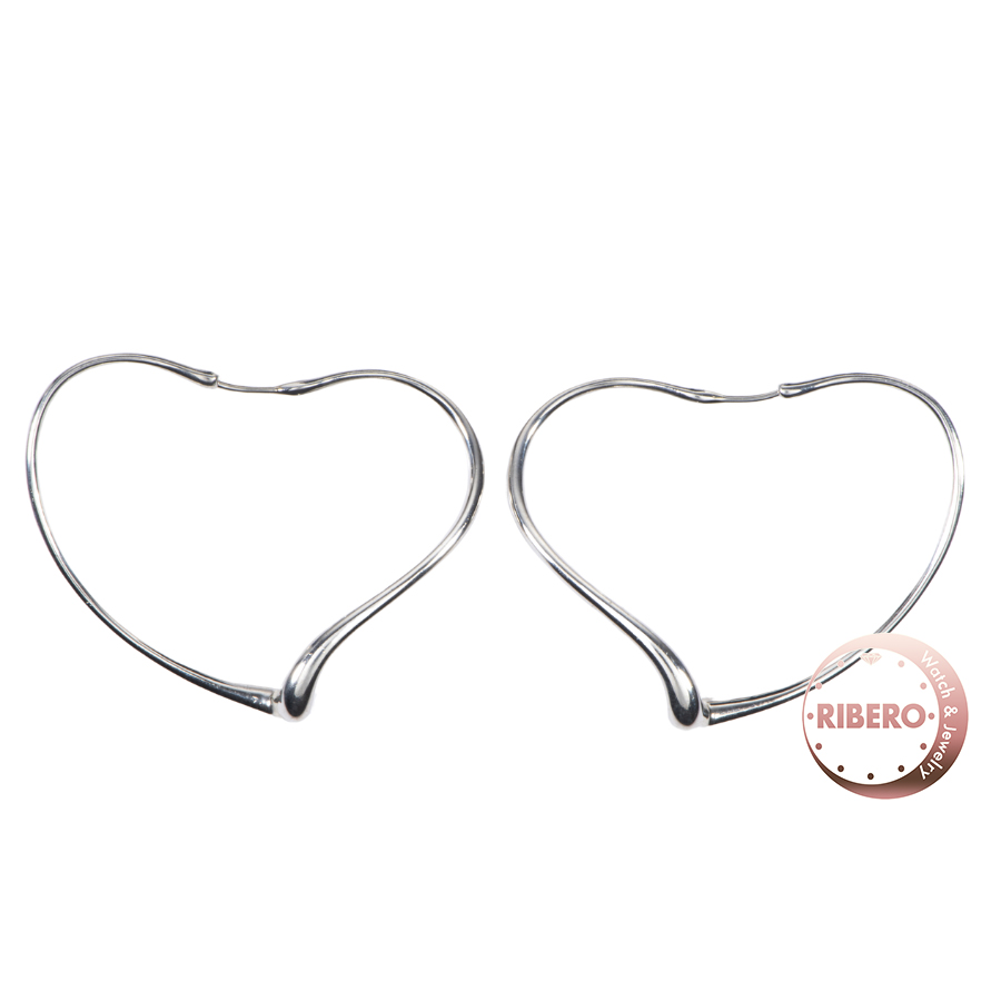 ティファニー オープンハート フープ ピアス