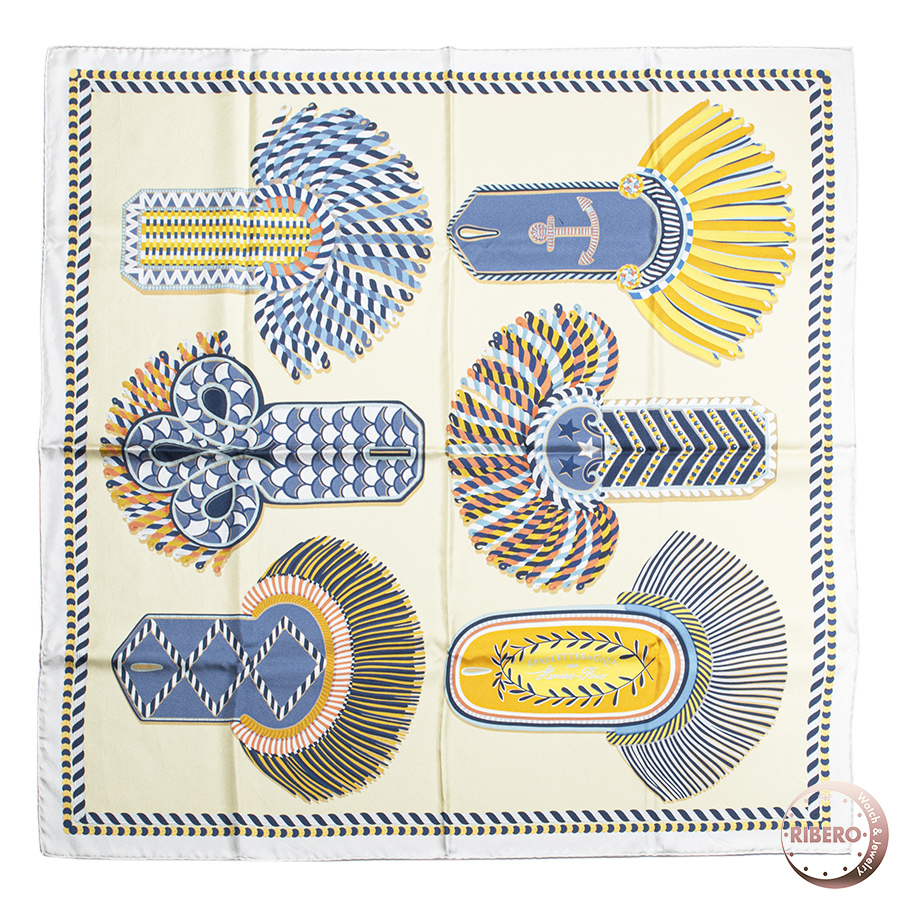 エルメス カレ90 Carre 90 Double Face Epaulettes de Gala 式典肩章 スカーフ