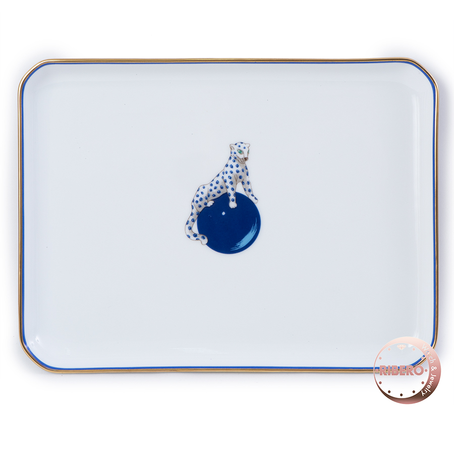 カルティエ パンテール リモージュ スクエアプレート