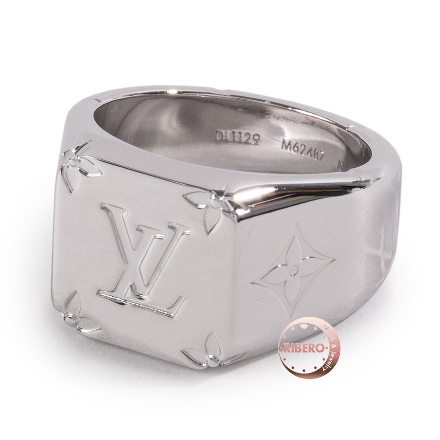 ルイ・ヴィトン シグネットリング モノグラム リング 指輪 19号