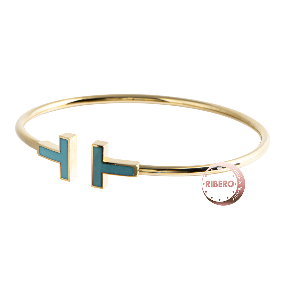 ティファニー ティファニーT ターコイズ ワイヤー ブレスレット