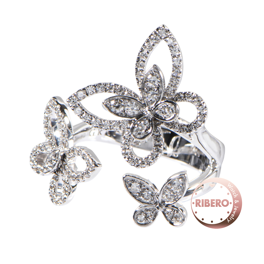 グラフ バタフライ トリプル バタフライ シルエット ダイヤモンド リング