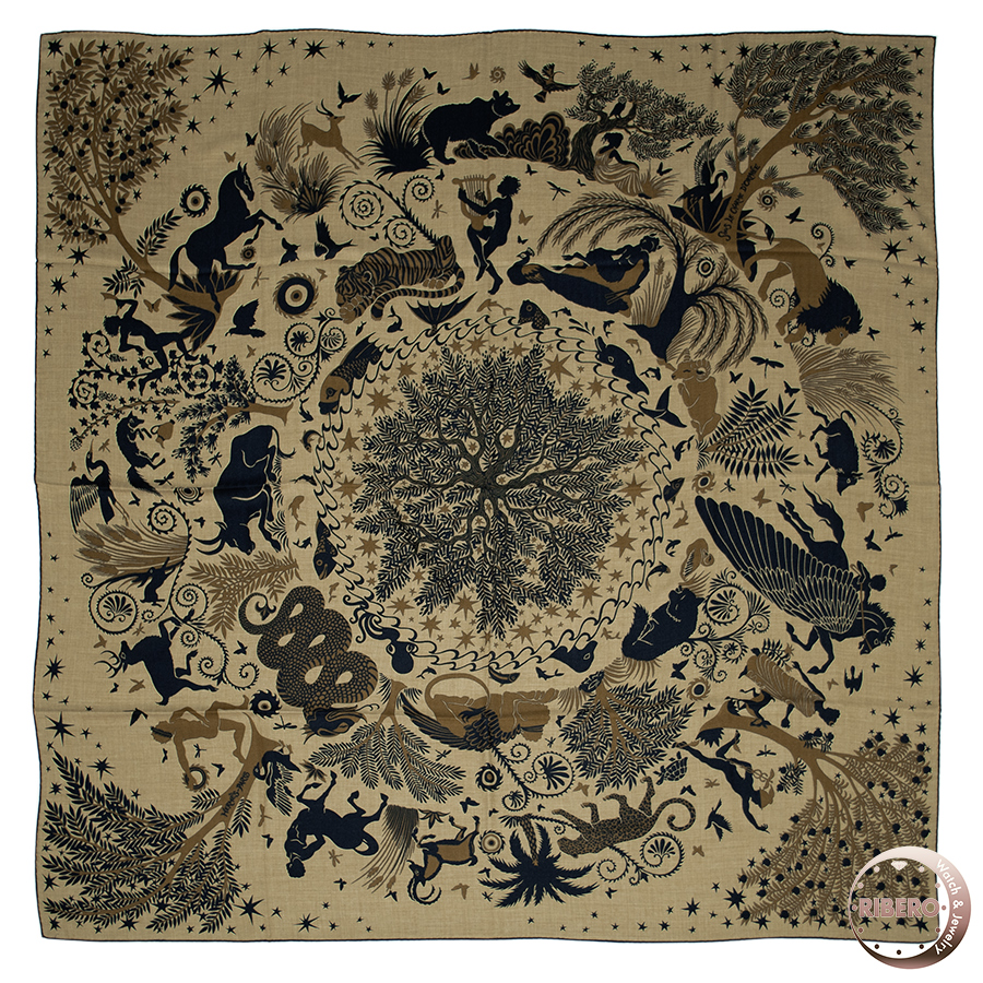 エルメス カレジェアン Sous le Charme d'Orphee オルフェウスの魅力に誘われて スカーフ