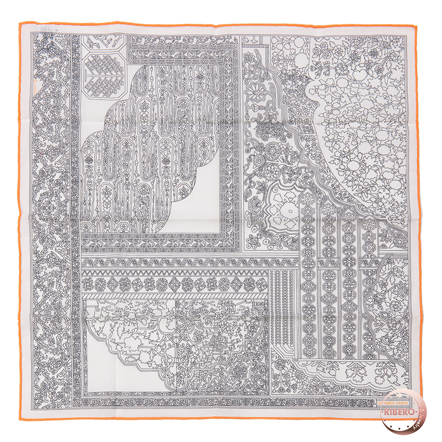エルメス スカーフカレ45 Tapis Persans ペルシャ絨毯 ハンカチ