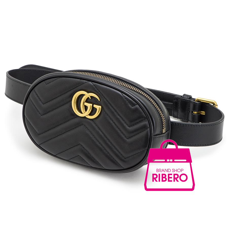 グッチ GGマーモント キルティングレザー ベルトバッグ 476434 ボディバッグ
