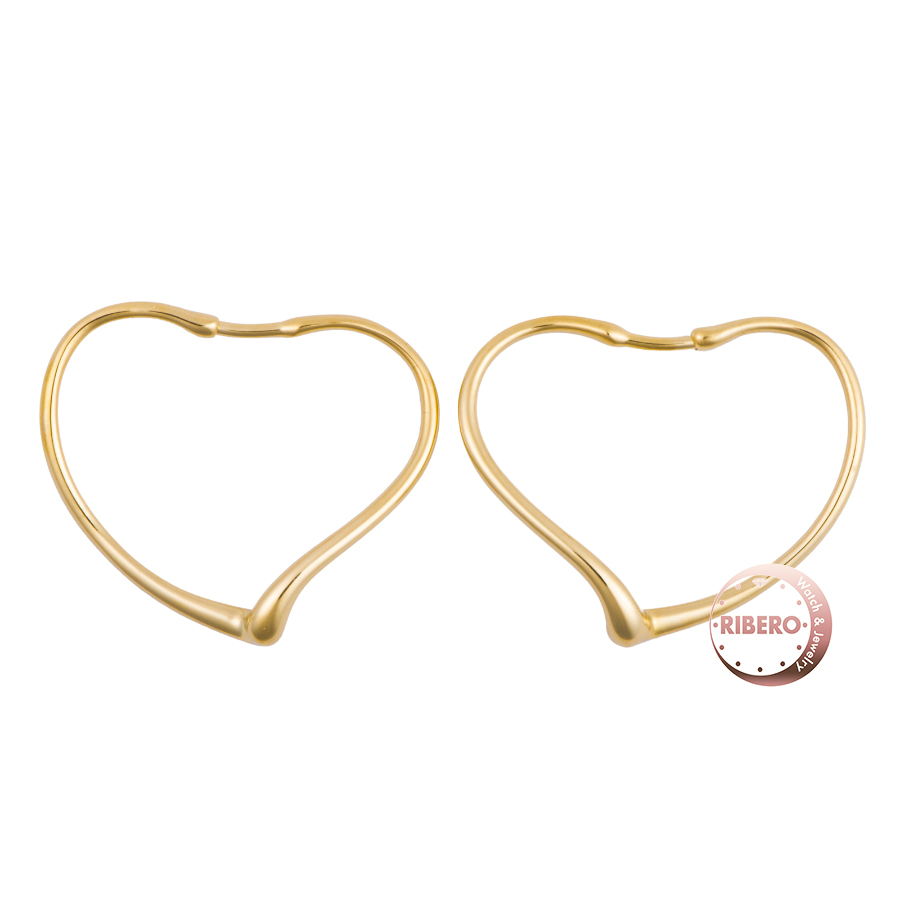 ティファニー オープンハート フープ ピアス