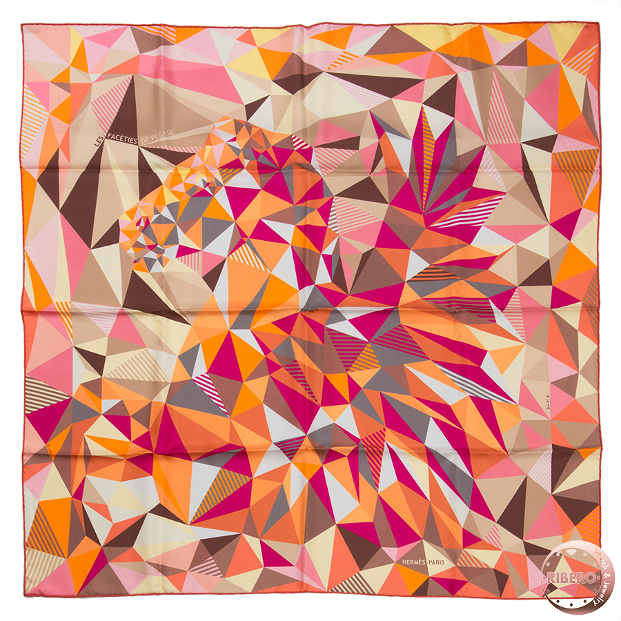 エルメス カレ90　Les Faceties de Pegase ペガサスのいたずら スカーフ