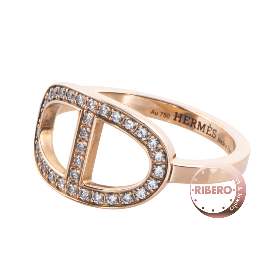 エルメス シェーヌダンクル コントゥール MM リング 11号