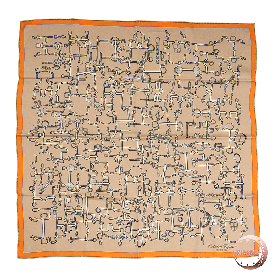 エルメス カレ70「Panoplie Equestre(乗馬の装具一式)」 スカーフ