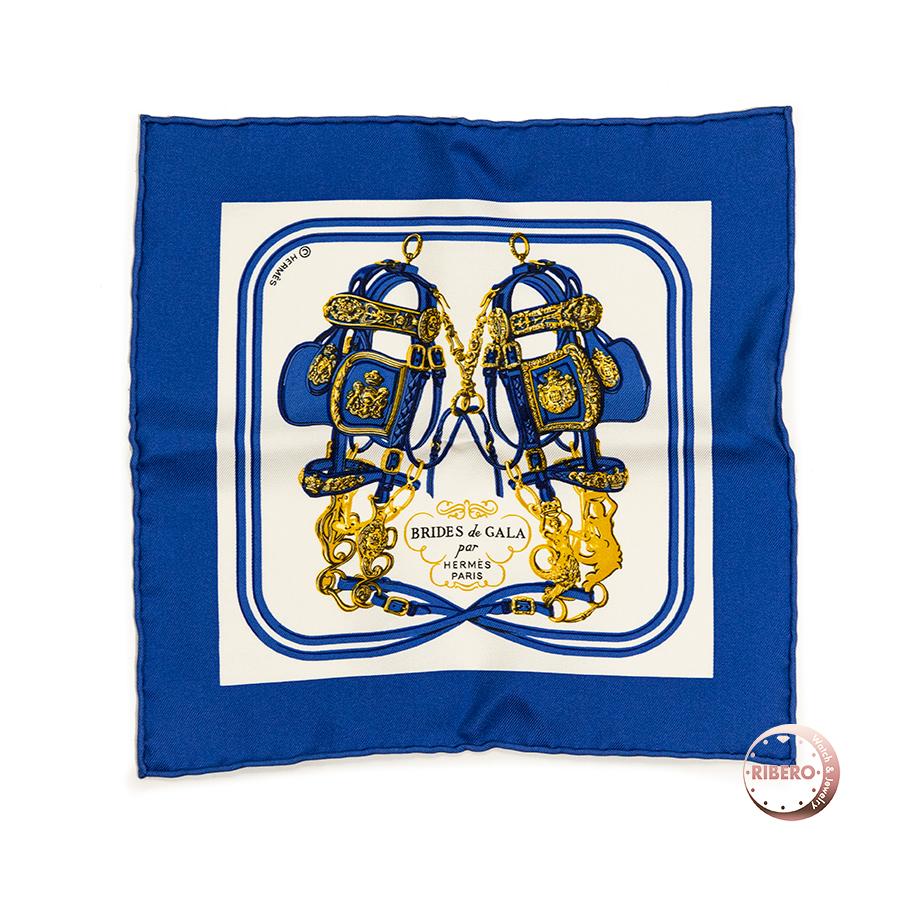 エルメス カレ20 ミニスカーフ「BRIDES de GALA(式典用馬勒)」 スカーフ