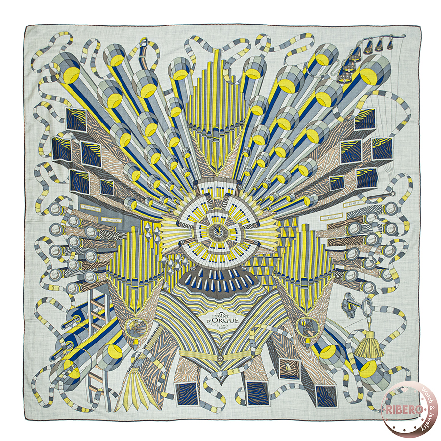 エルメス カレジェアン Point D'orgue フェルマータ スカーフ