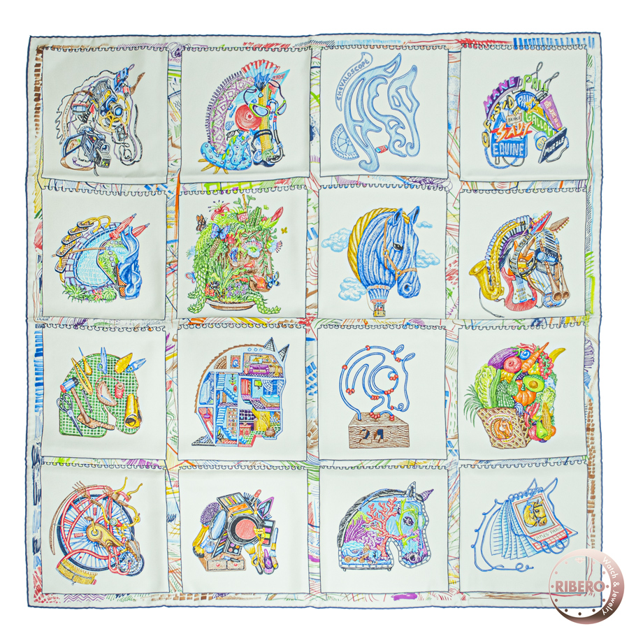 エルメス カレ90 Chevaloscope シュヴァルスコープ スカーフ