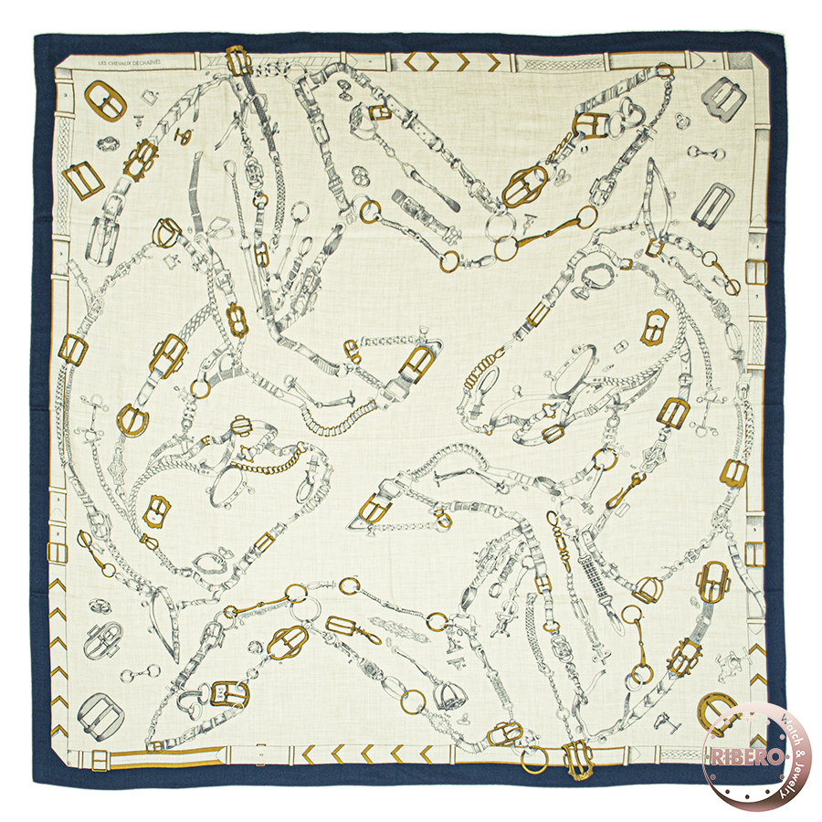 エルメス カレジェアン Chevaux Dechaines シュヴォー デシェネ スカーフ