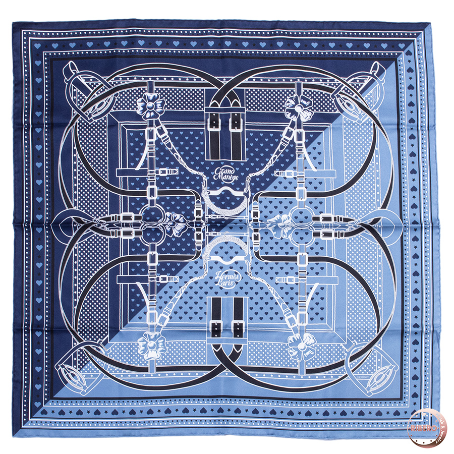 エルメス カレ70 Grand Manege Bandana Love グランマネージュ バンダナラブ 大調教術 スカーフ