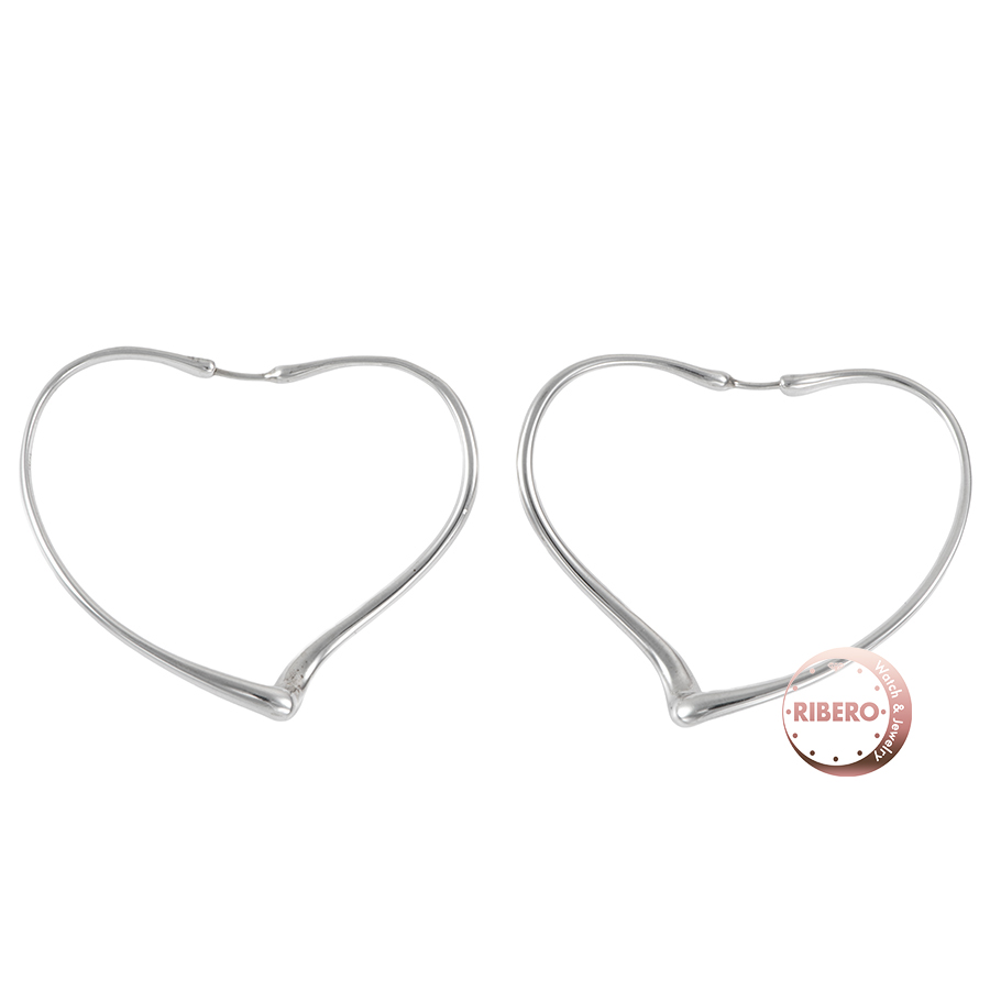 ティファニー オープンハート フープ ピアス