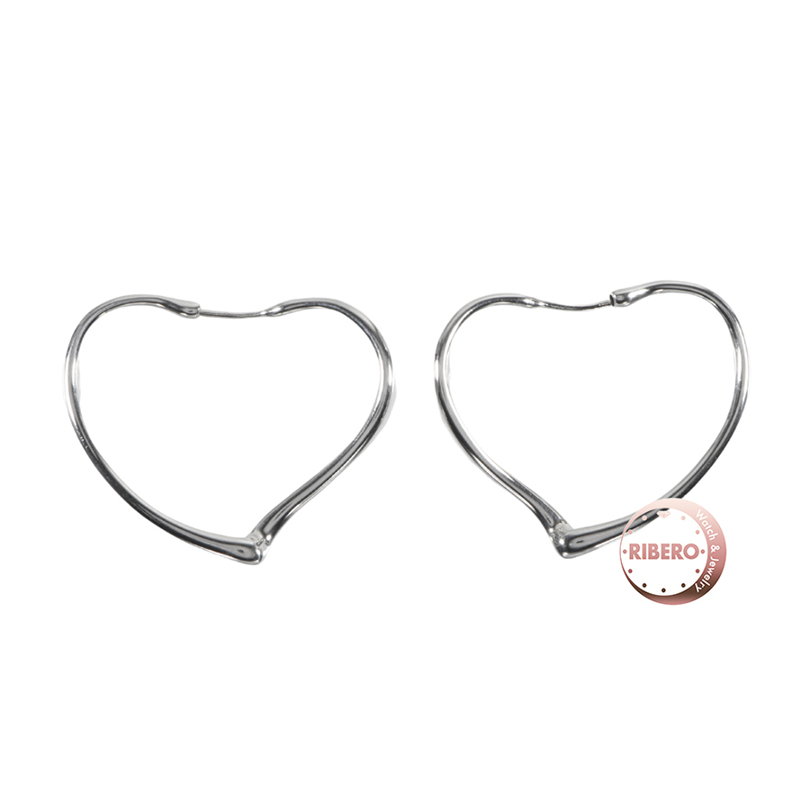 ティファニー オープンハート フープ ピアス