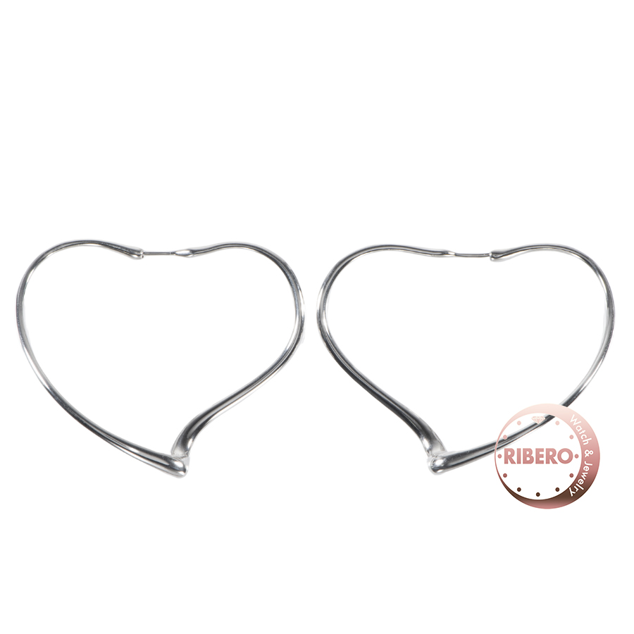 ティファニー オープンハート フープ ピアス